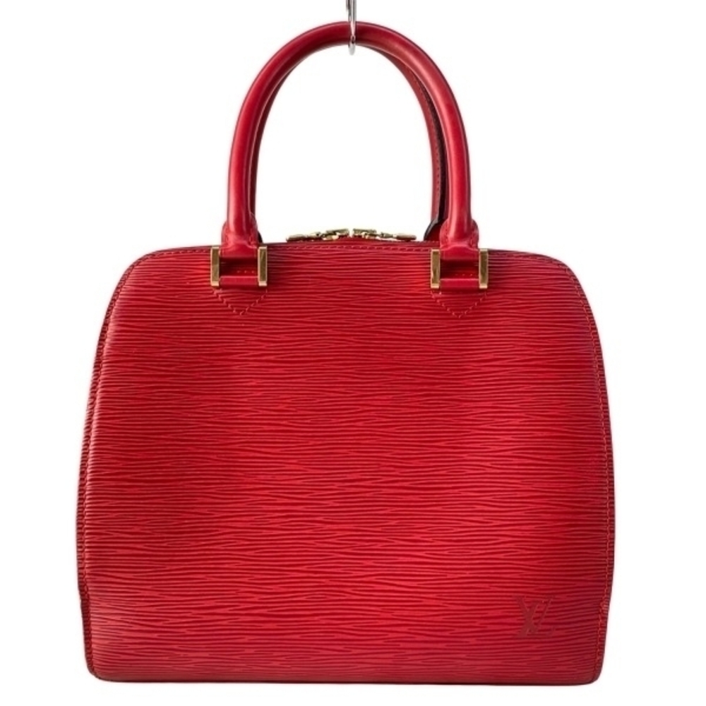Louis Vuitton Handbag Pont Neuf Leather Castilian Red Bag Epi